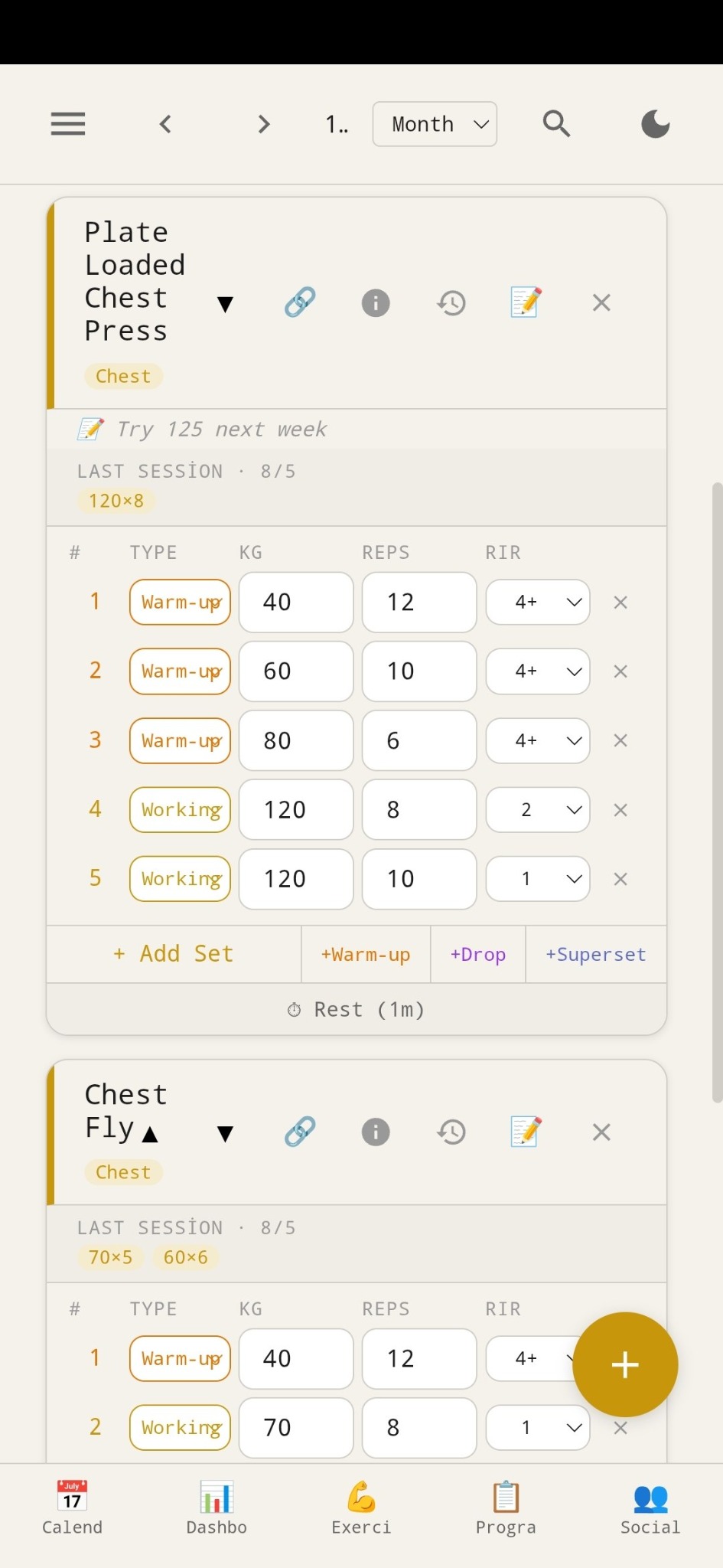 LogWise daily workout logging phone mockup